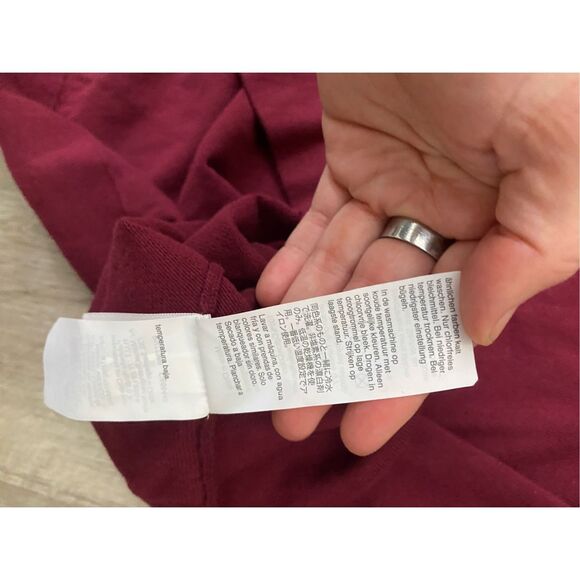 J. Crew NWT Maroon Light Sweater Ruffle Neck, Size 2X, MSRP $75 - Picture 7 of 8